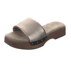 Brunello Cucinelli Metallic Leather and Suede Sandals - size IT 39